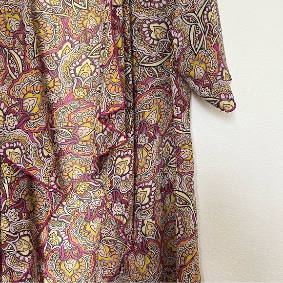 2/$30 LuLaRoe Shirley Floral Kimono Cardigan Longline Swim Cover up SZ M - Picture 5 of 12